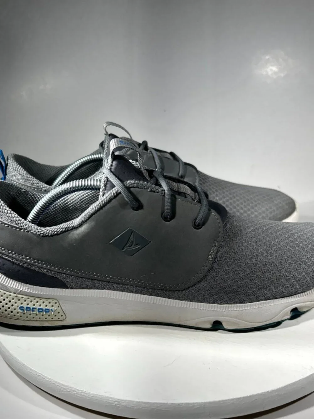 Sperry 7 SEAS Fatom Mens Boat Casual Fishing Shoes Size 12 M Deck Gray Sneakers